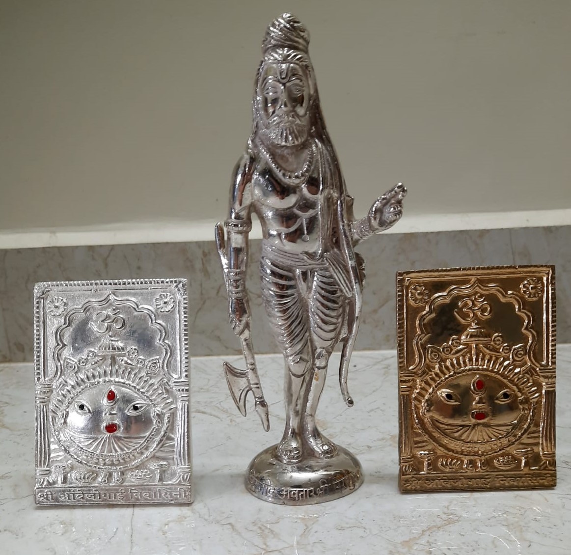 Sri Yogeshwari and Parshuram Idols